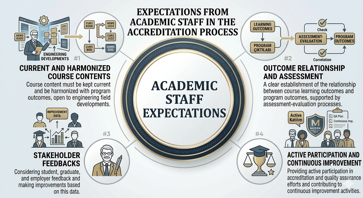 Responsibilities Expected from Academic Staff in the Accreditation Process